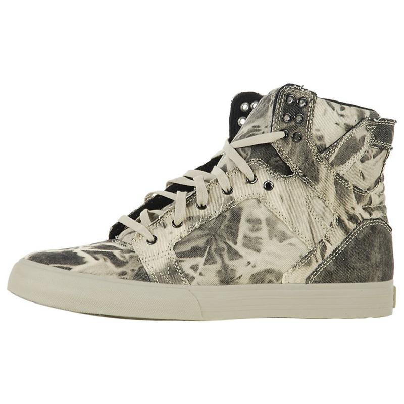 Buty Supra SKYTOP - Sneakersy Wysokie Męskie - Szare (SGWM-26904)